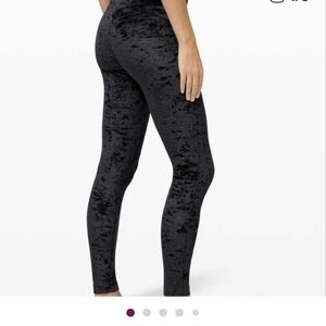 Lululemon Wunder Lounge High-Rise Tight 28" *Crushed Velvet Black SIZE 8